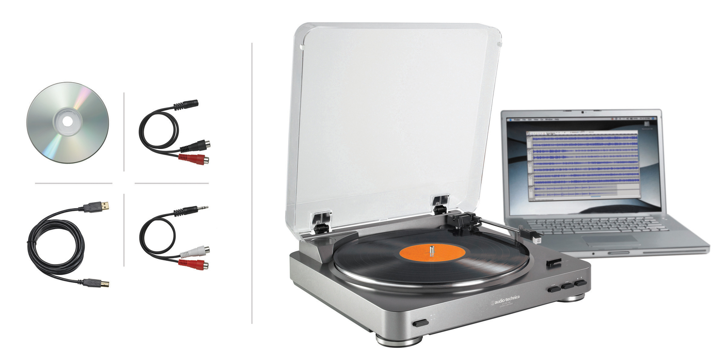 Audio-technica tourne-disque ATLP60XUSBG