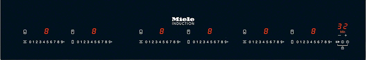 Miele KM 6367-1 kookplaat Zwart Ingebouwd Inductiekookplaat zones 6 zone(s)