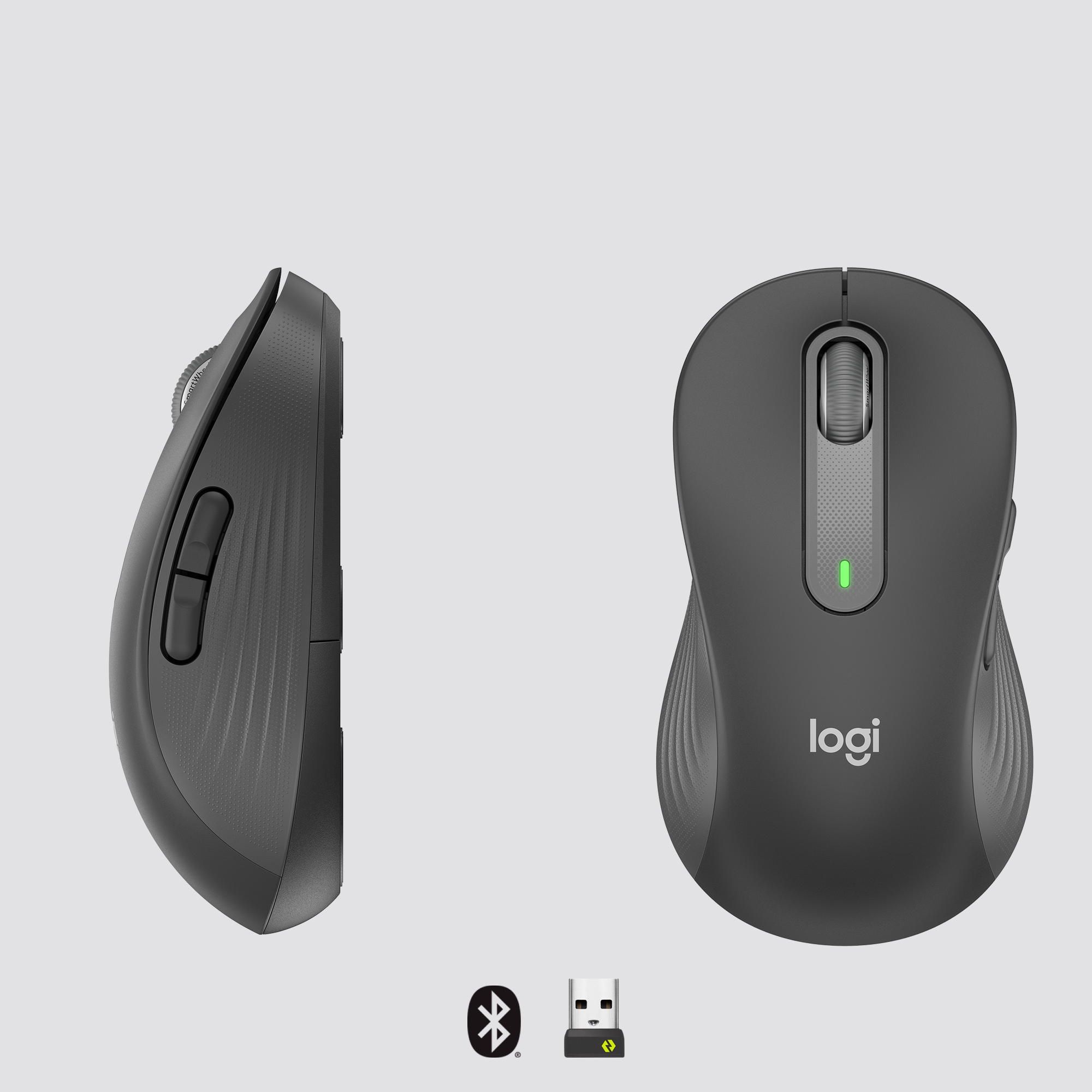 Logitech m650 l signature mouse lh graph