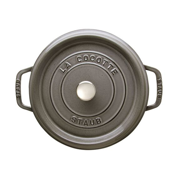 Ronde Cocotte STAUB 1102418 Grafietgrijs - 24cm - 3,8L