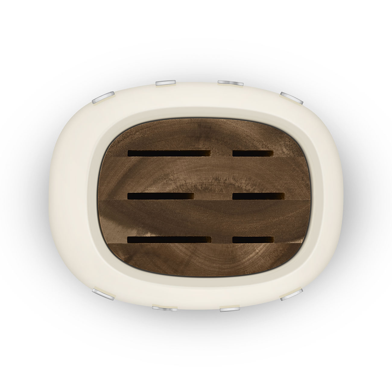 Messenblok SMEG KBSF02CR met 6 RVS-messen / crème