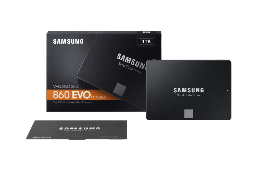 SSD Intern SAMSUNG MZ-76E1T0B/EU SSD 860 EVO 1TB 2,5" MZ-76E