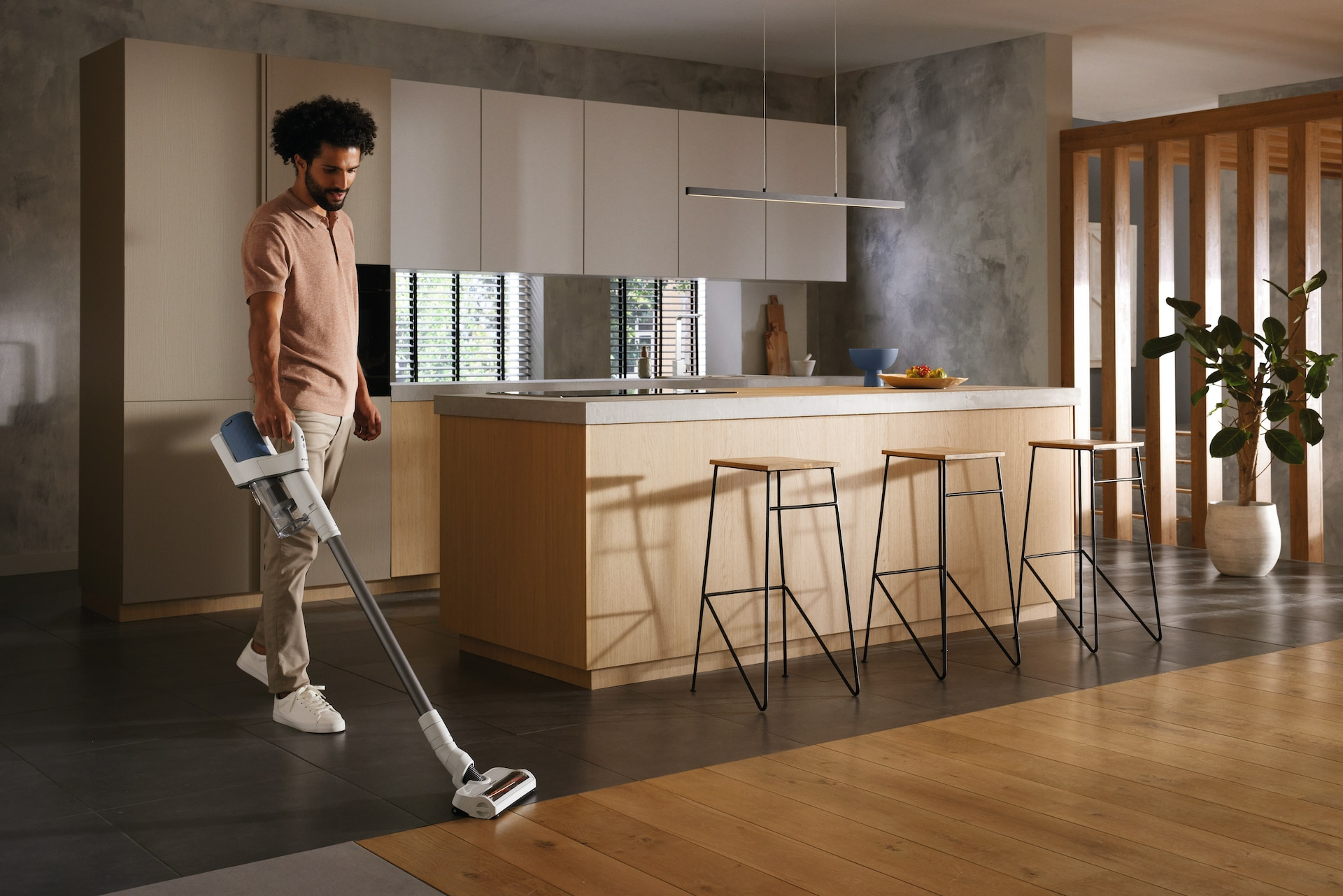 Steelstofzuiger MIELE 12377660 Duoflex Nordic blauw