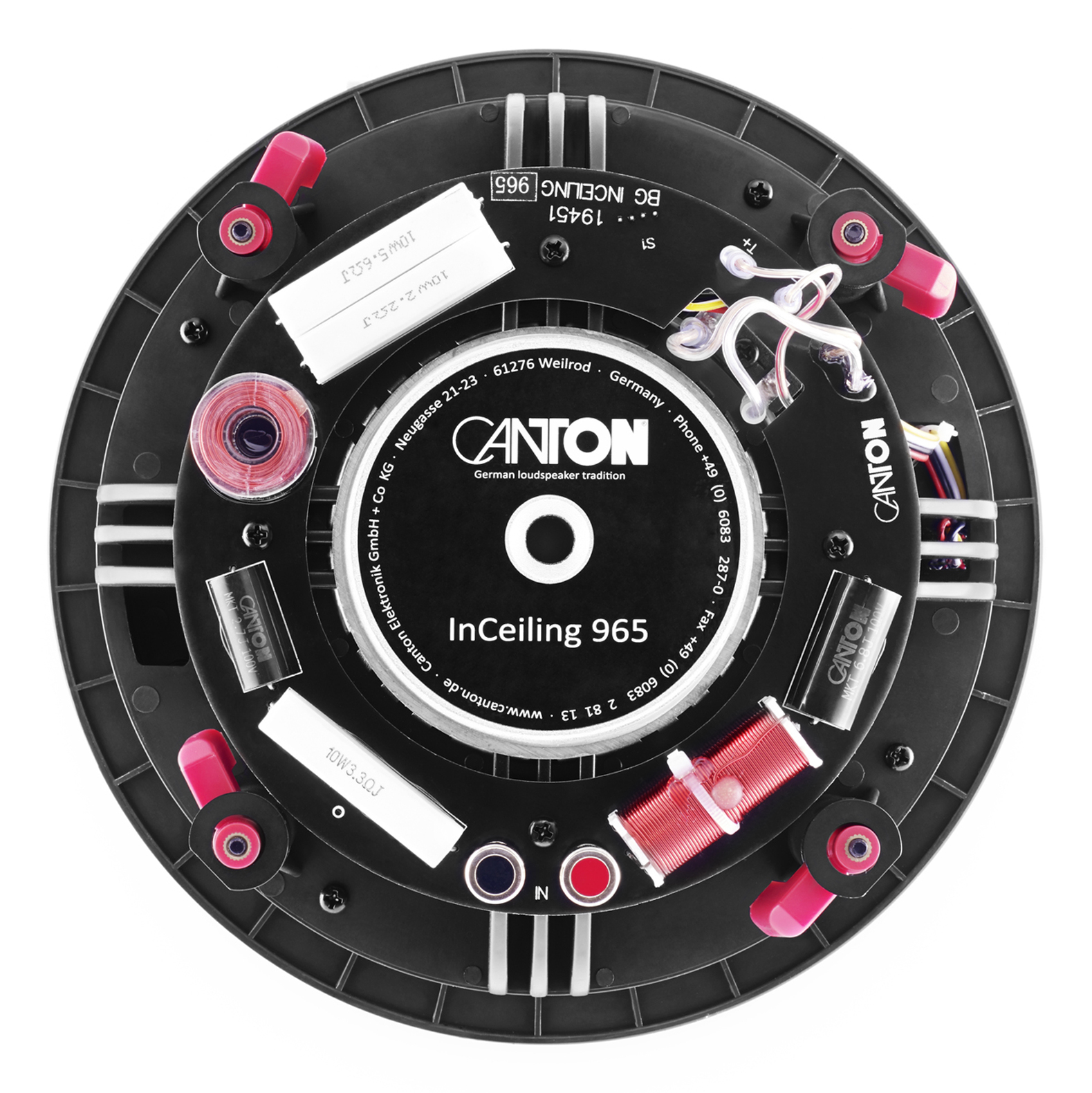 Inbouwluidspreker CANTON InCeiling 969 6" wit per paar
