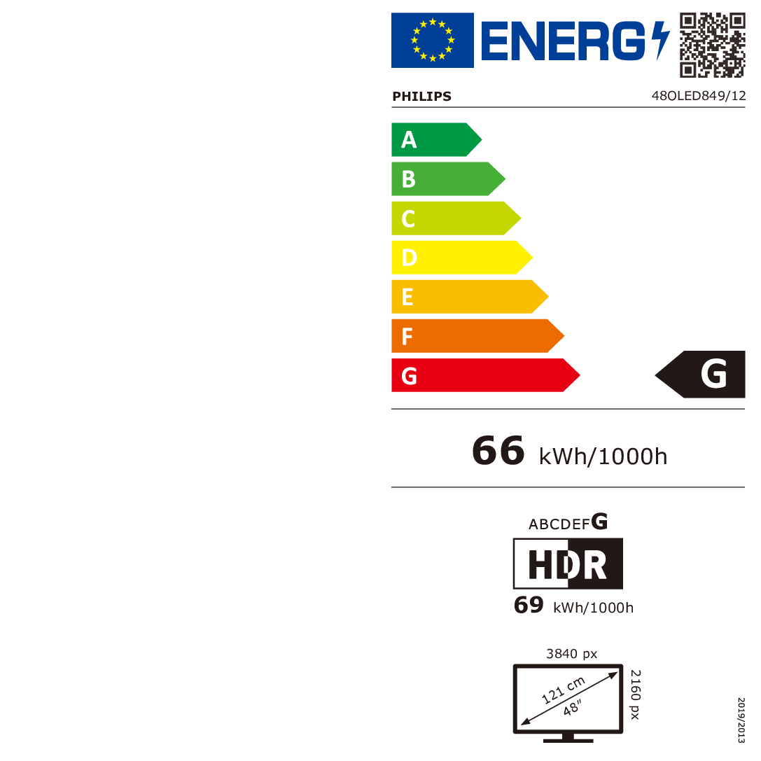 OLED TV UHD PHILIPS 48OLED849/12