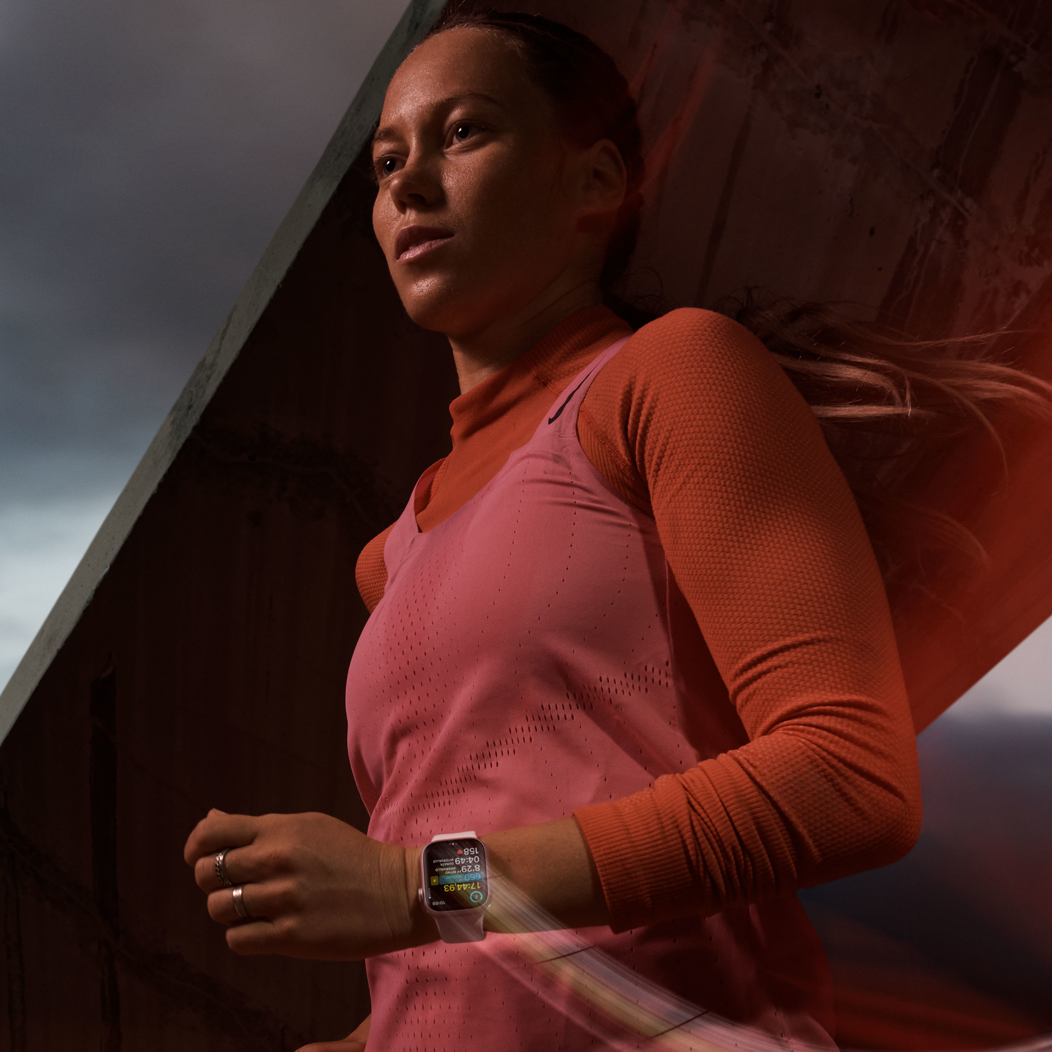 Apple Watch Series 9 41 mm Numérique 352 x 430 pixels Écran tactile 4G Argent Wifi GPS (satellite)