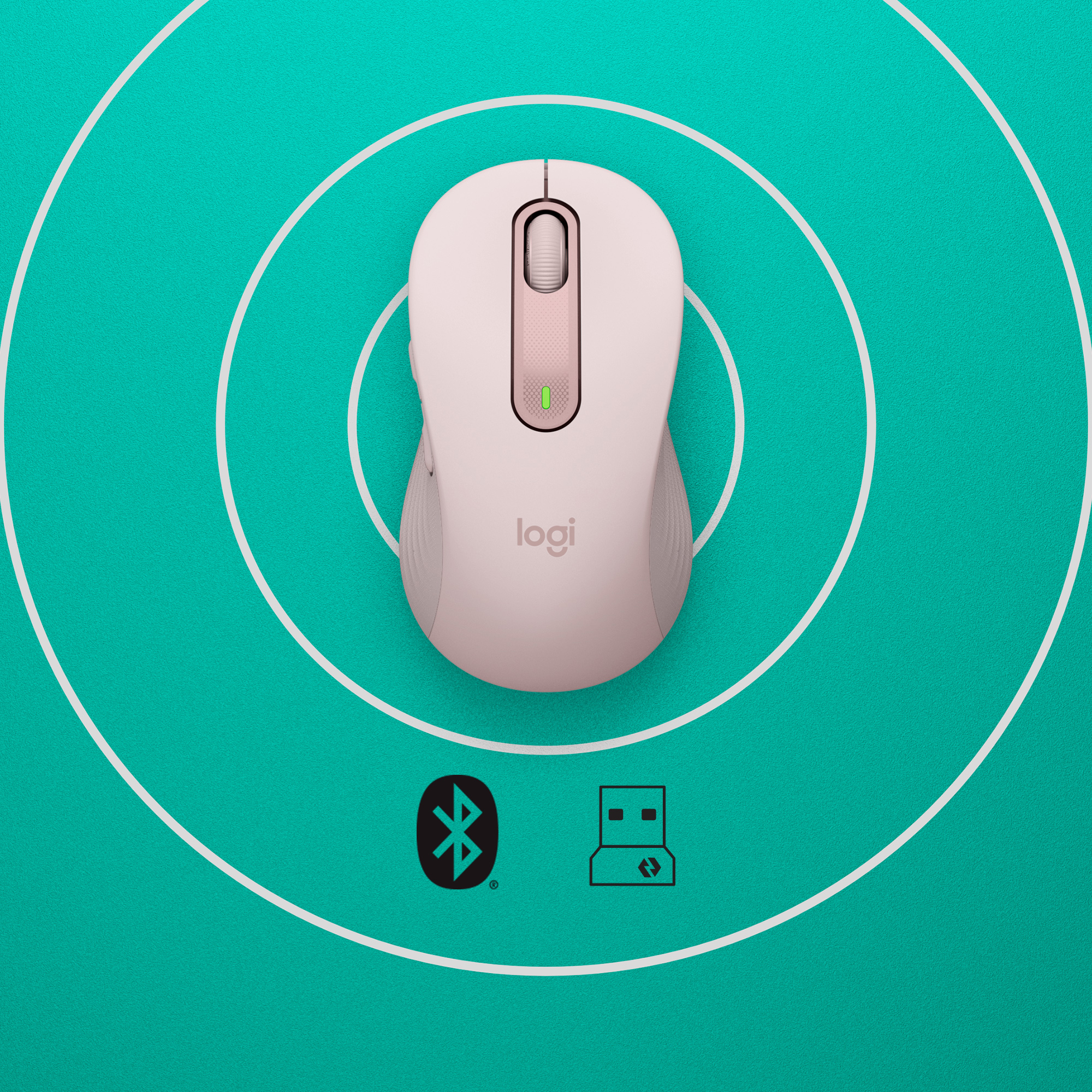 Draadloze Muis Logitech M650 LargeR Signature Rose