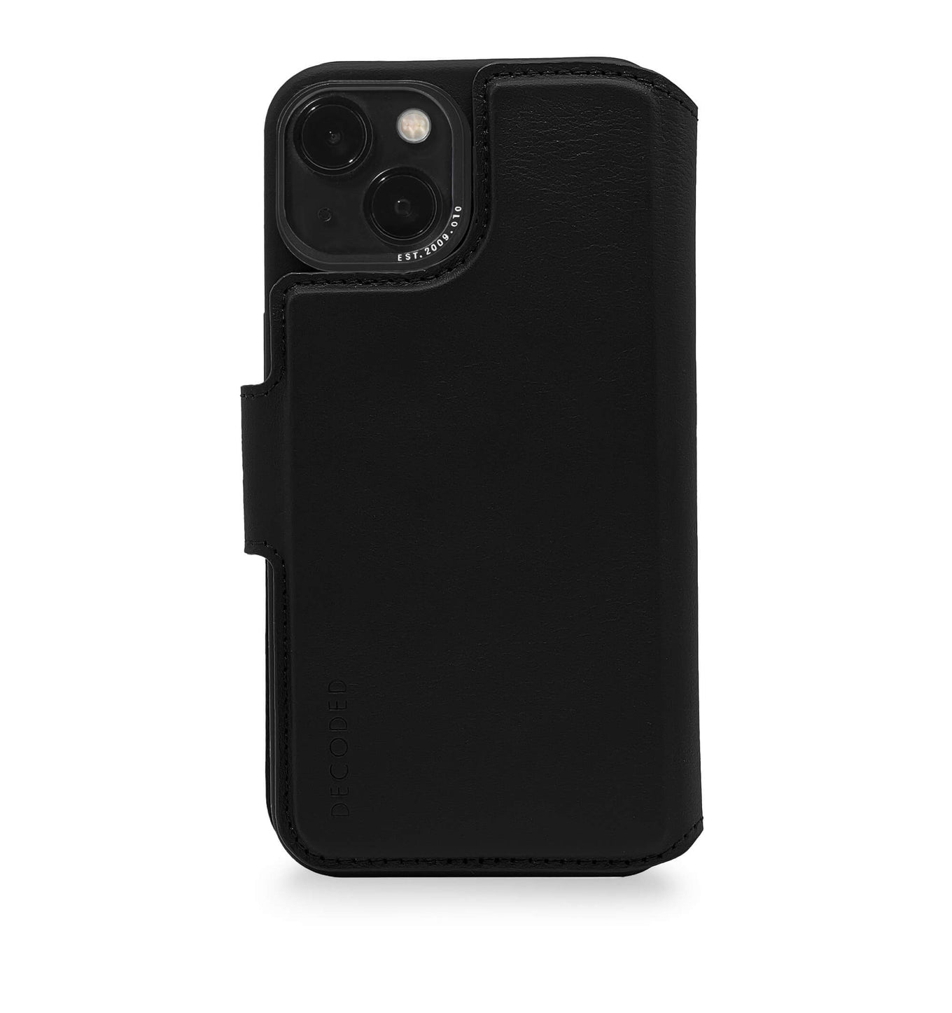Tas DECODED Leather Detachable Wallet iPhone 14 Plus Black