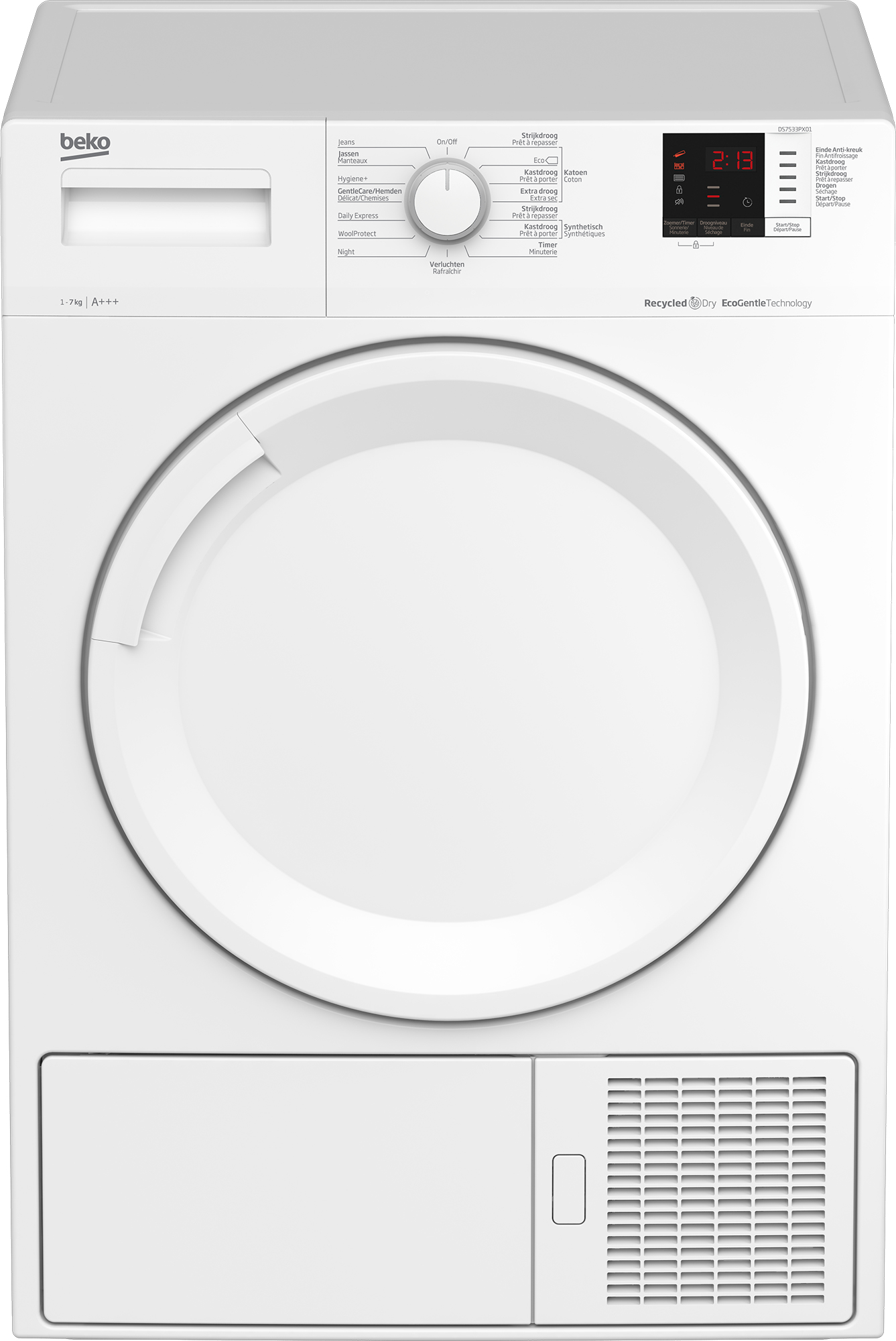 Beko DS7533PX01 sèche-linge Pose libre Charge avant 7 kg A+++ Blanc