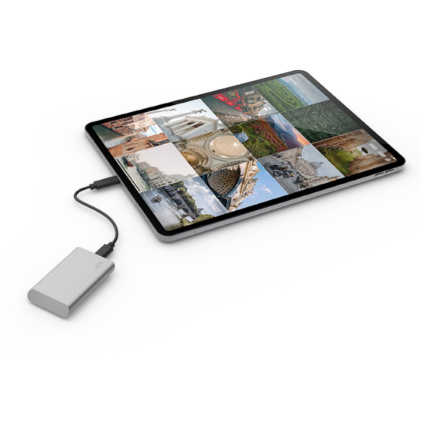 LaCie Portable Externe SSD 1TB Moon Silver