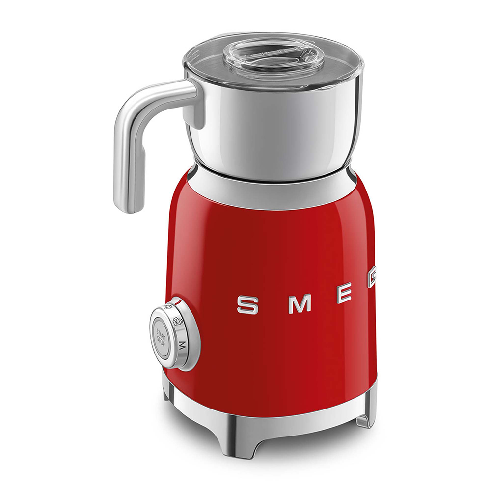 Smeg mousseur à lait rouge MFF11RDEU