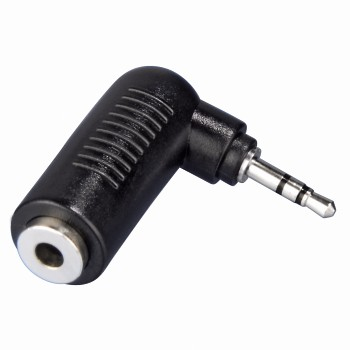 Adap. audio Hama 122390 2.5mm j.- 3.5mm j.90 graden