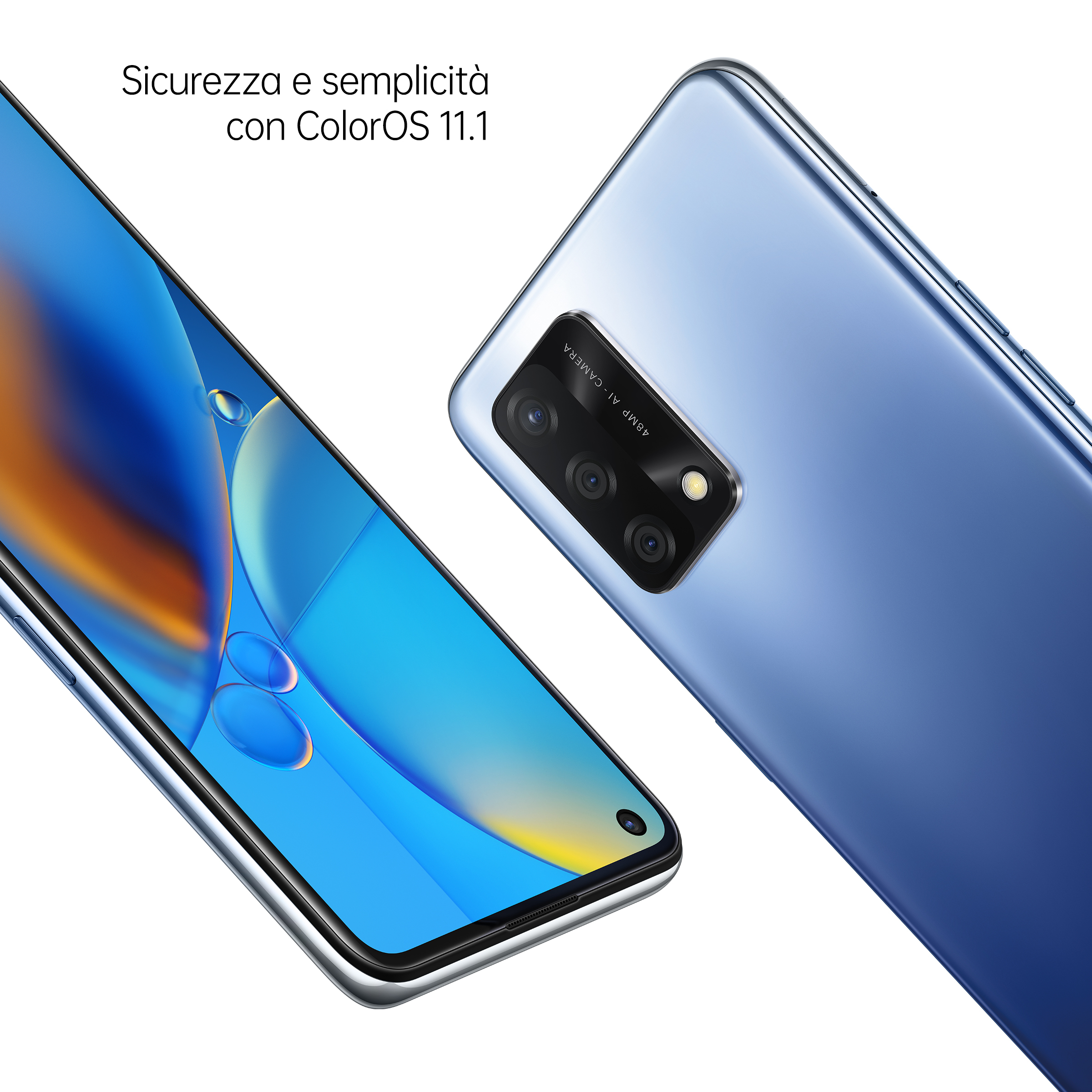 OPPO A74 16,3 cm (6.43") Dual SIM ColorOS 11.1 4G USB Type-C 6 GB 128 GB 5000 mAh Blauw