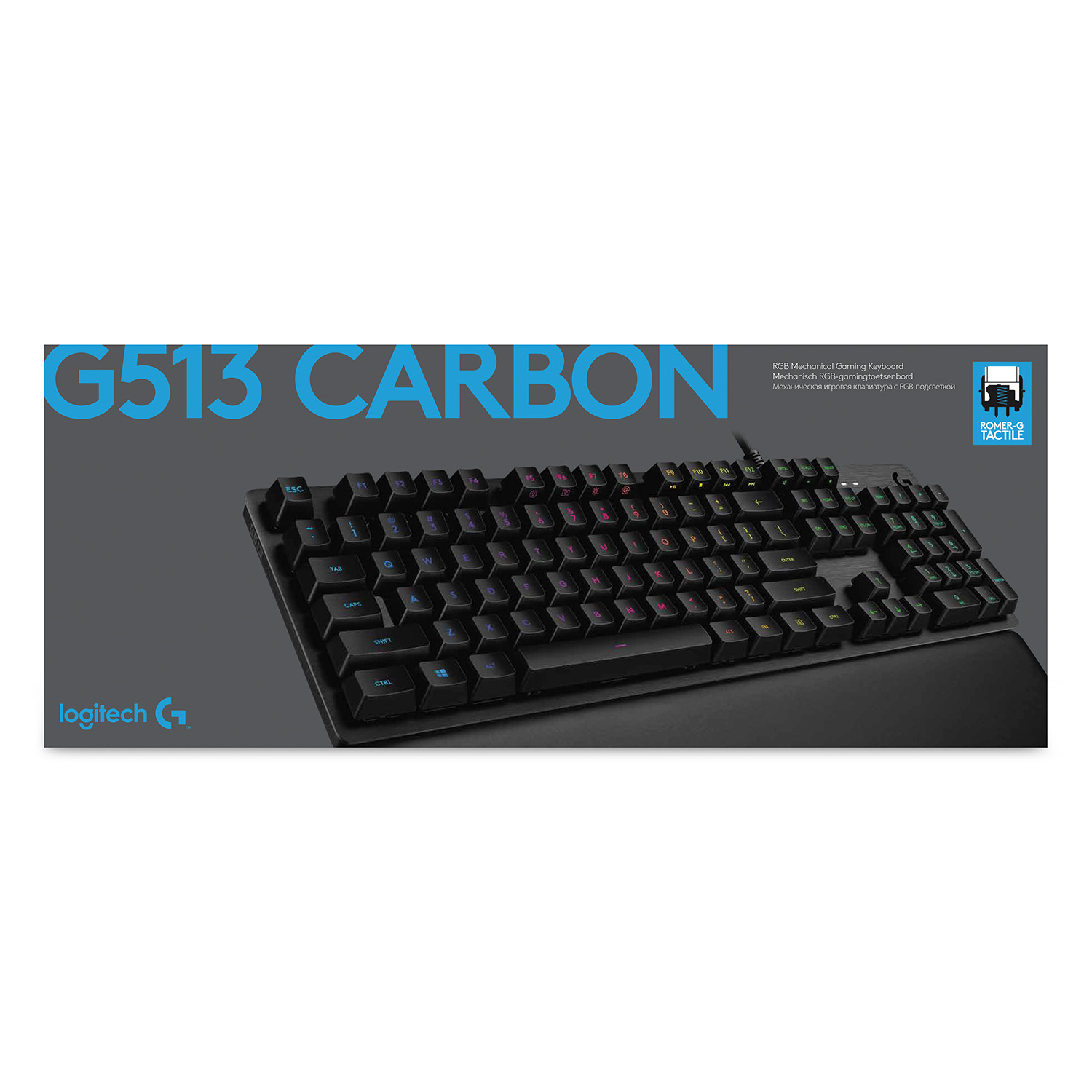 Logitech G G513 CARBON Mechanisch RGB-gamingtoetsenbord