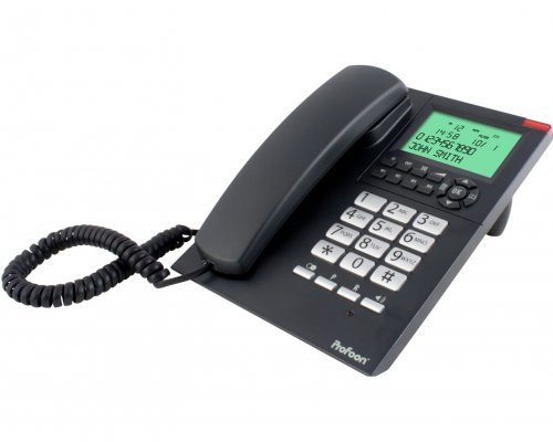 Profoon TX-325 telefoon Analoge telefoon Nummerherkenning Zwart