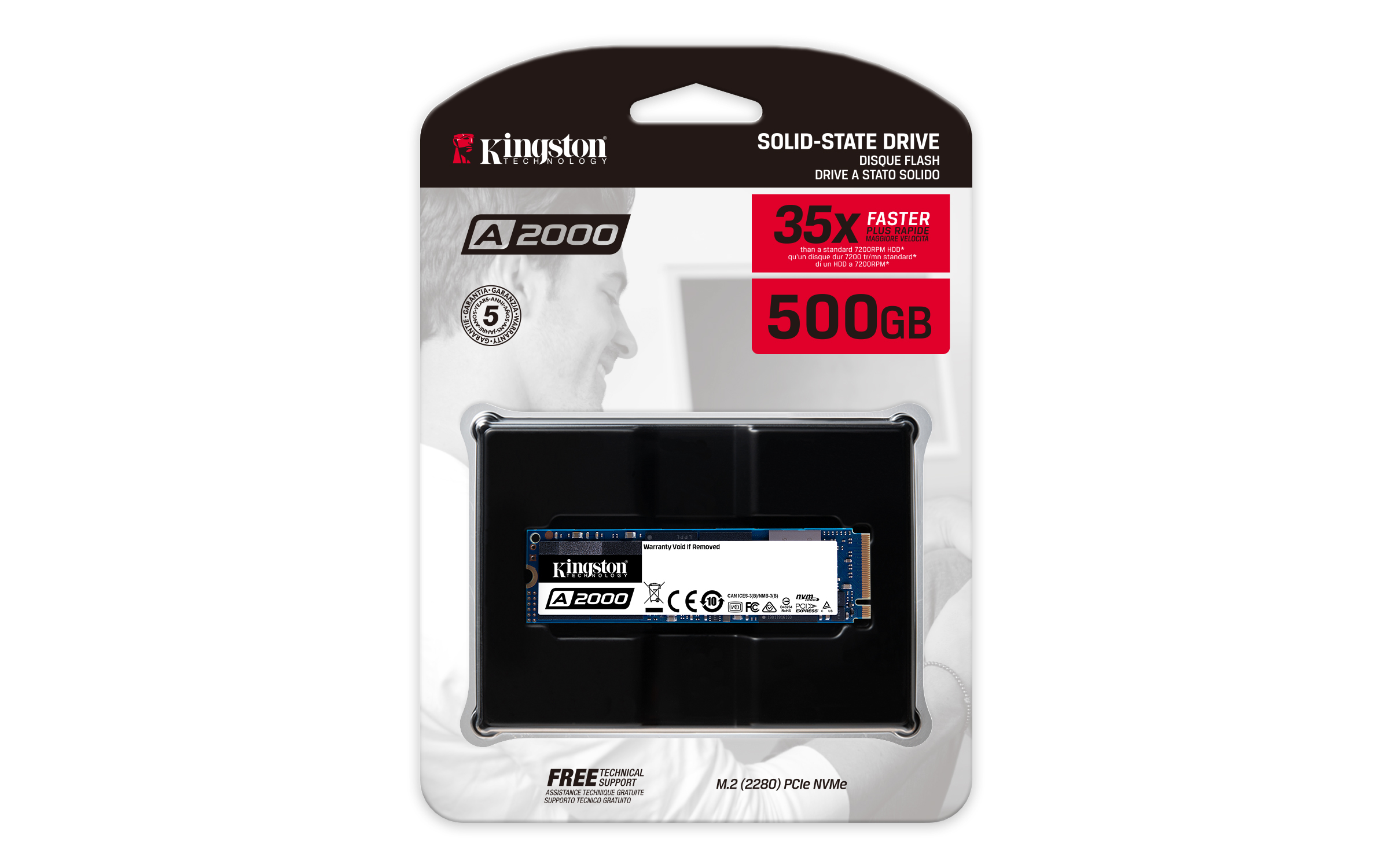 Kingston SSD Intern SA2000M8500G