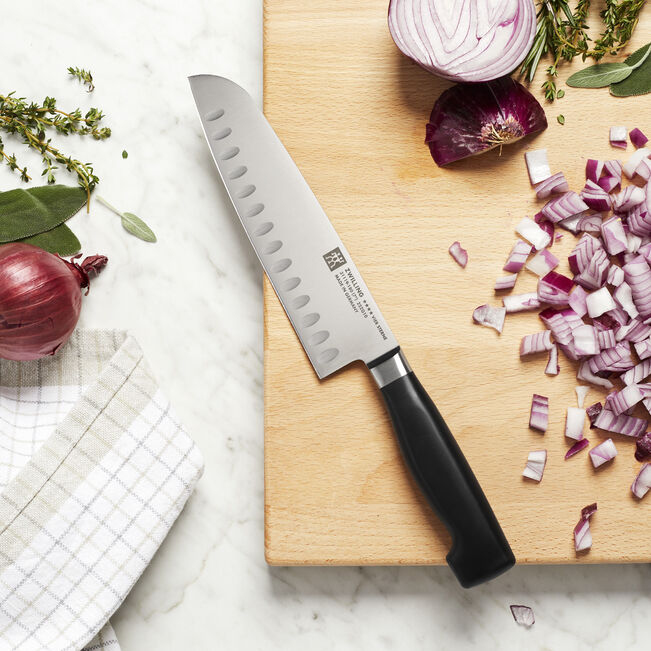 Mes ZWILLING 31119-181-0 Four StarSantoku met kuiltjes180mm