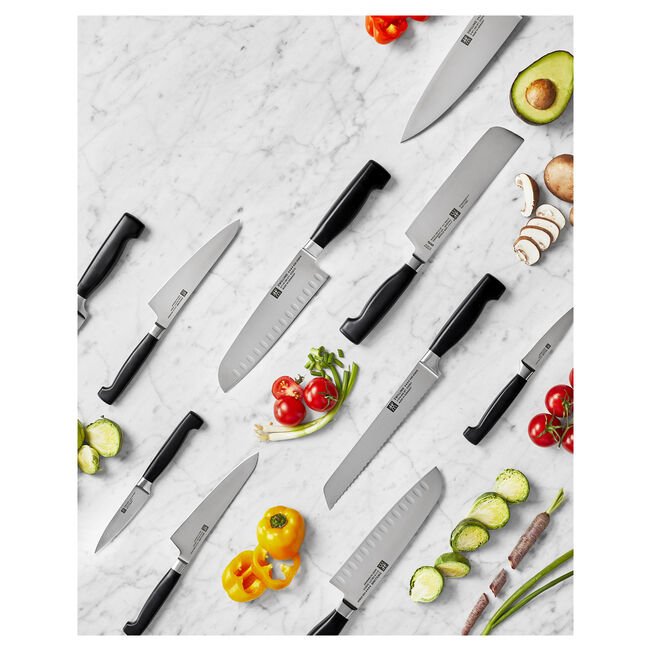 Mes ZWILLING 31119-181-0 Four StarSantoku met kuiltjes180mm