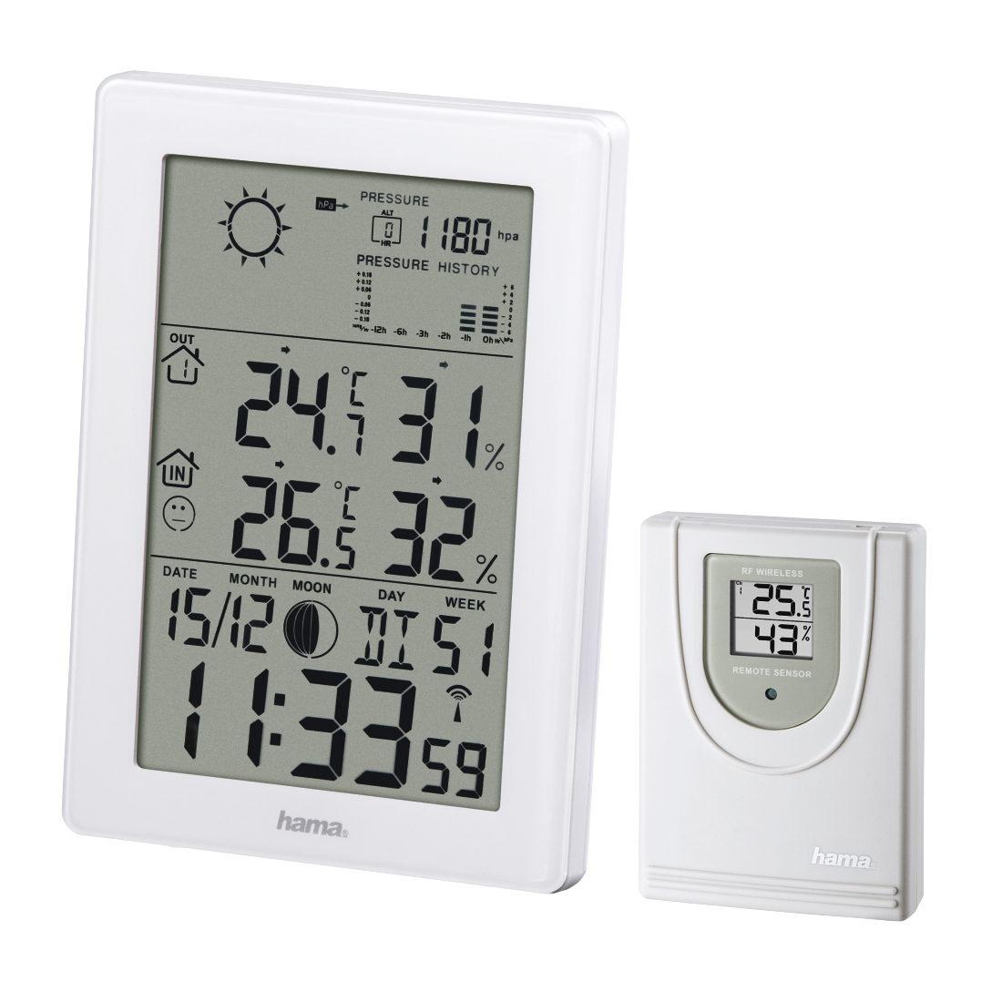 Hama Weerstation 186307 EWS-3200 Wit