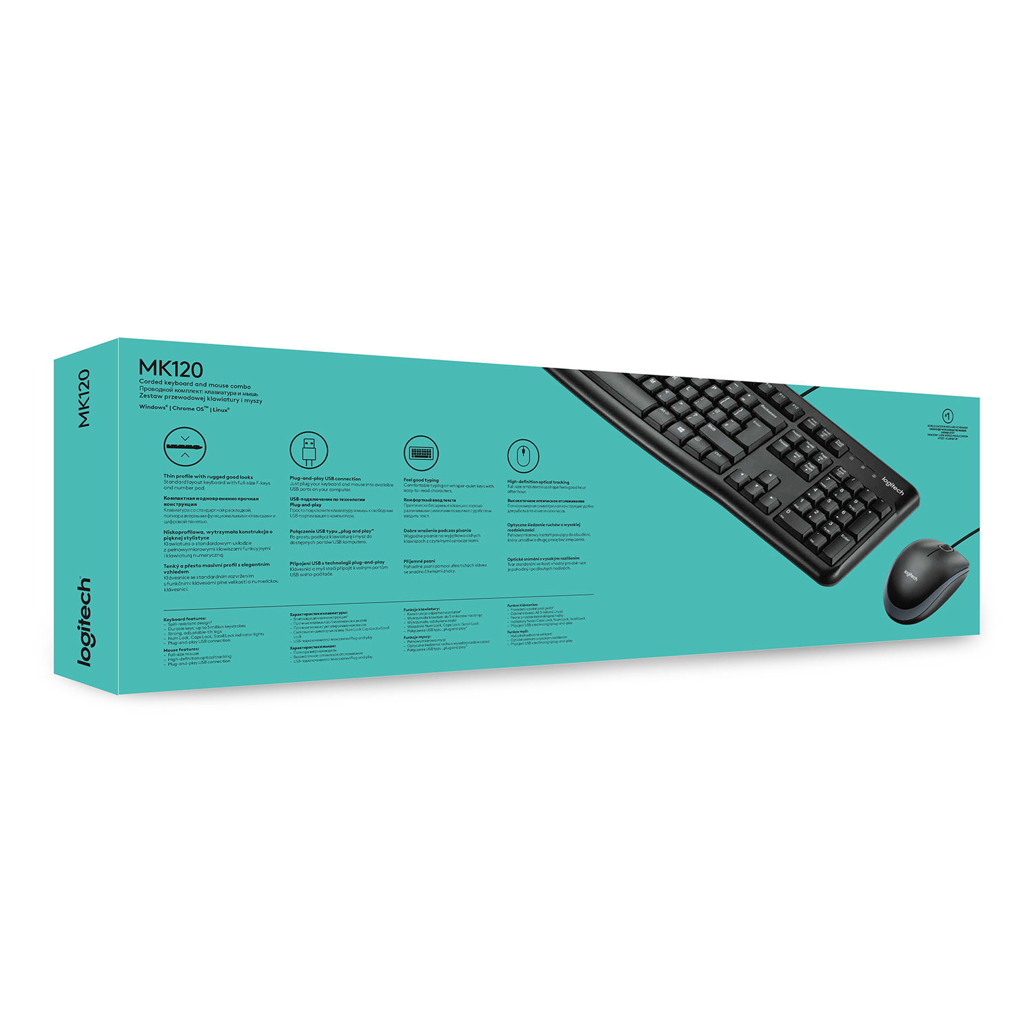 Logitech MK120 Desktop Wireless Keyboard + Muis
