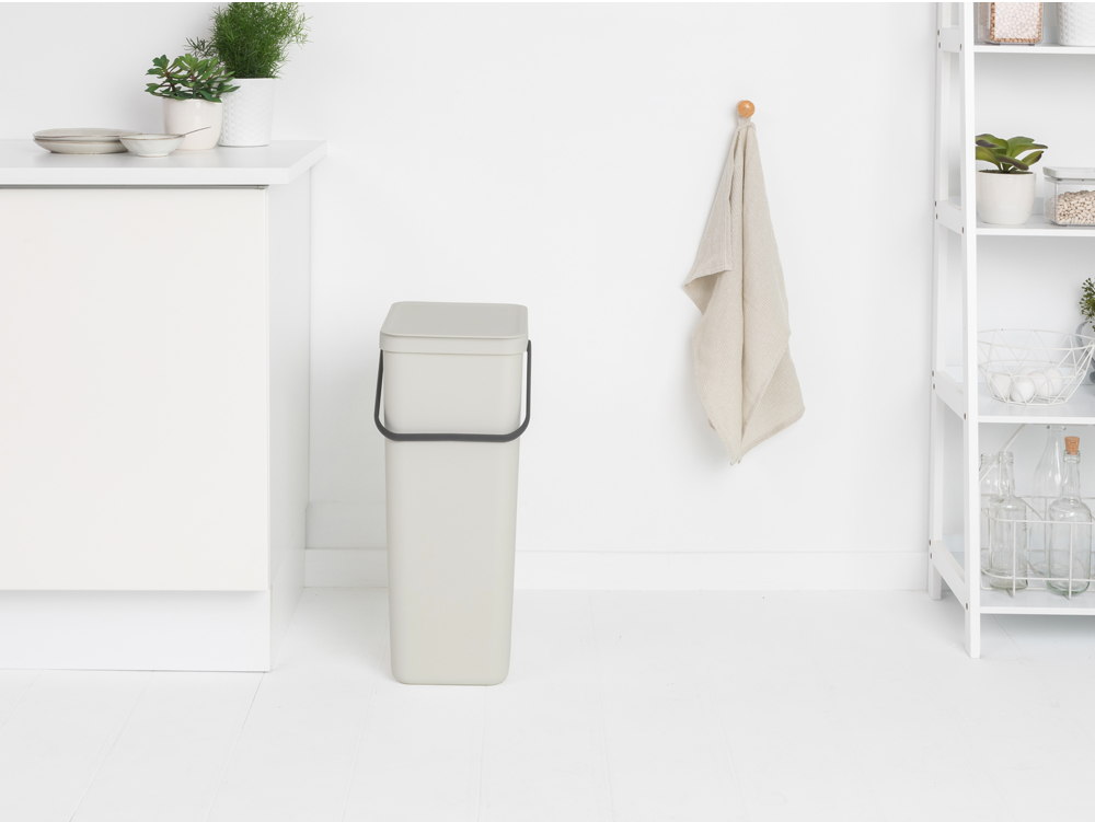 Brabantia Sort & Go 40 l Rechthoekig Kunststof Licht Grijs