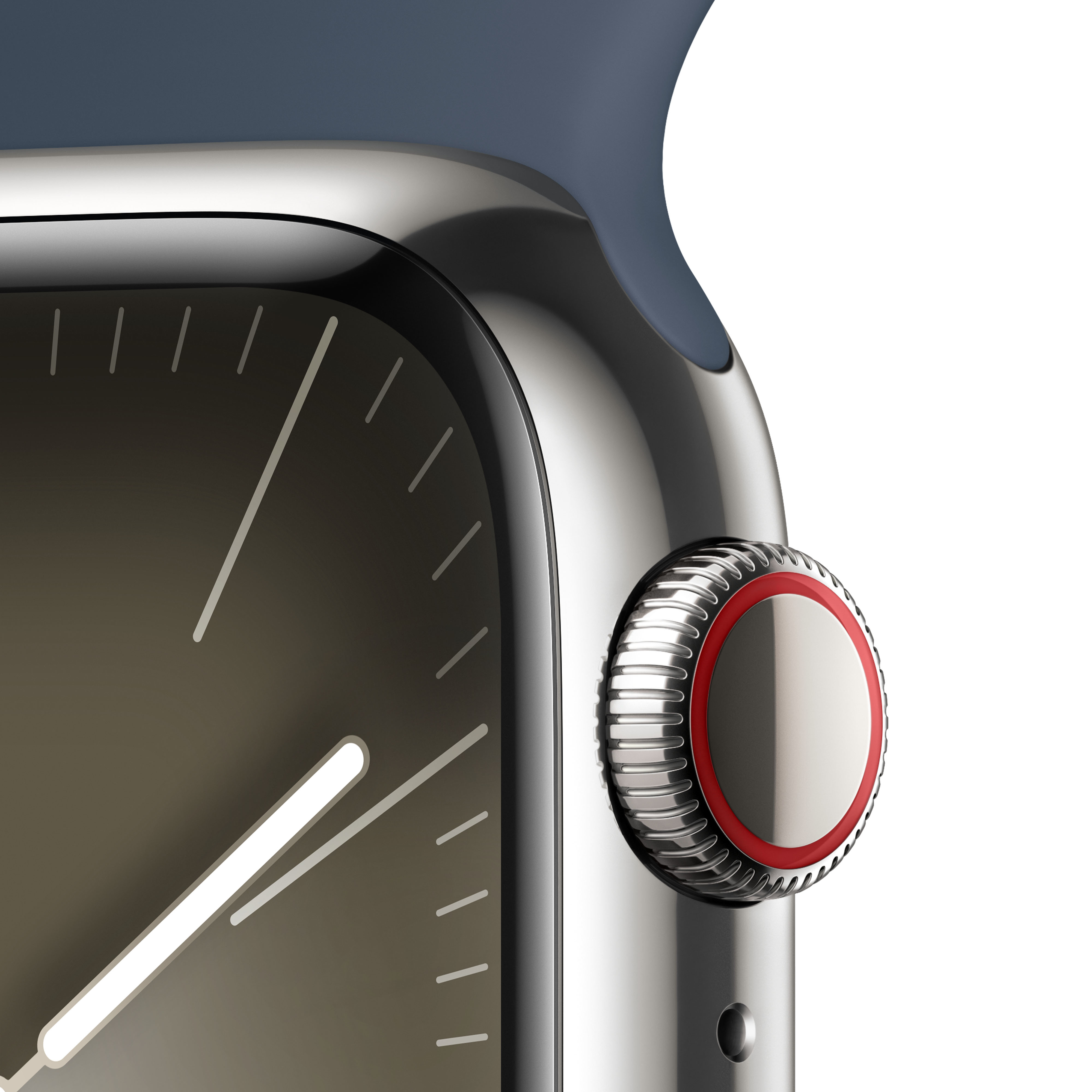 Apple Watch Series 9 41 mm Numérique 352 x 430 pixels Écran tactile 4G Argent Wifi GPS (satellite)