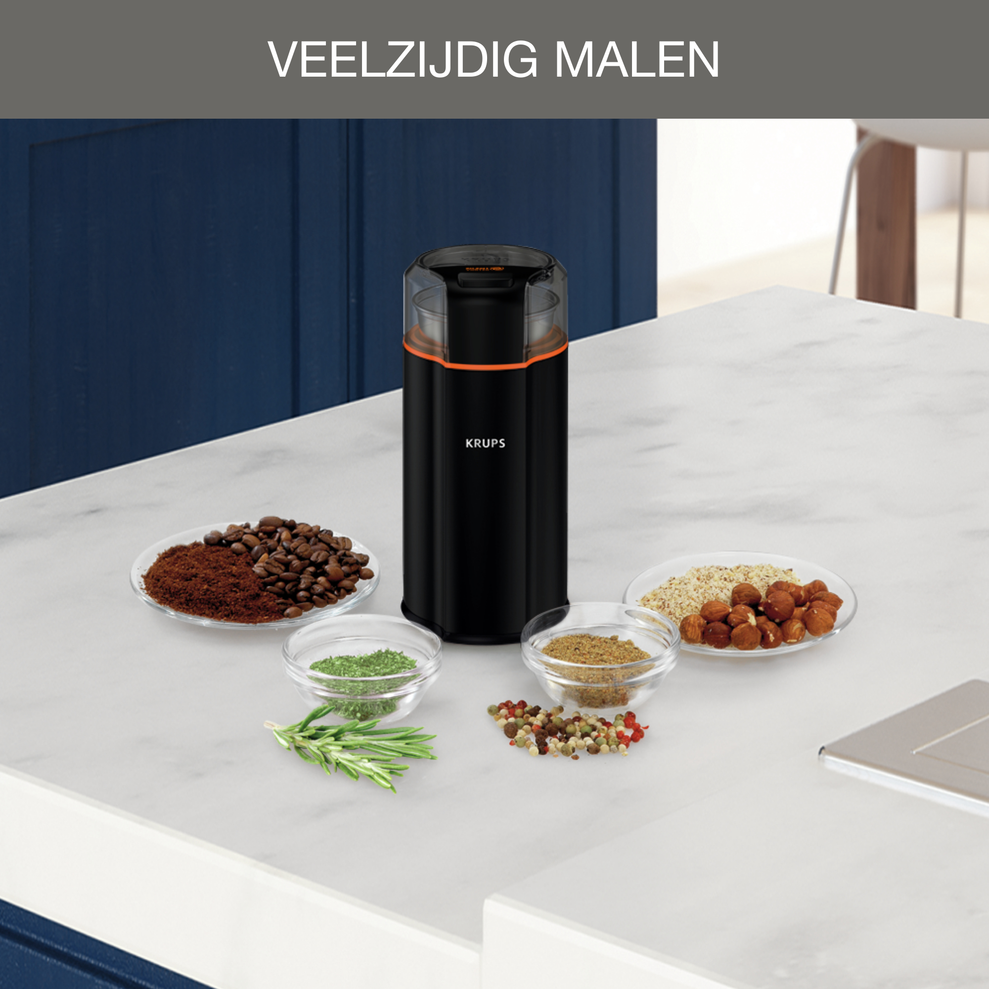 Koffiemolen KRUPS GX332810 Silent Vortex Grinder