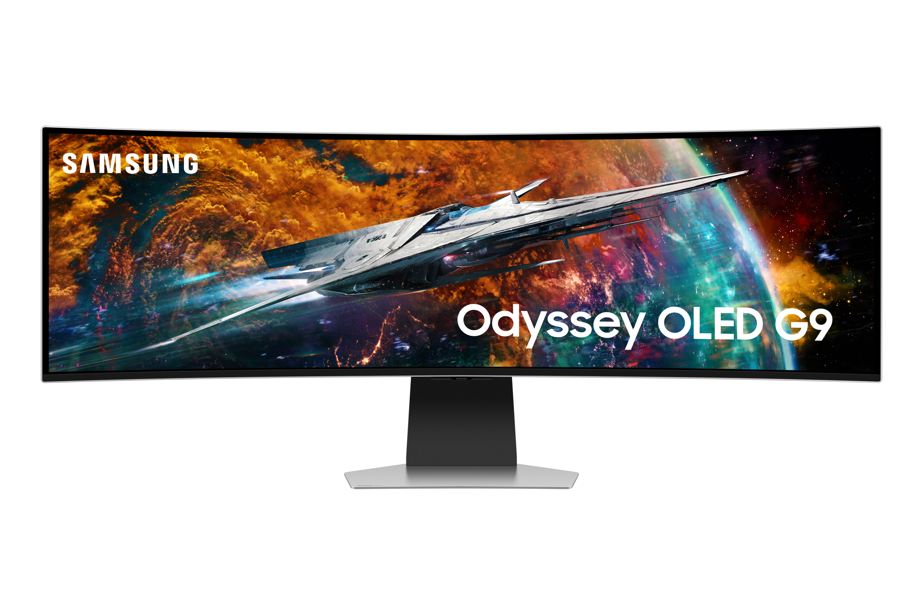 Monitor SAMSUNG ODYSSEY OLED G9 49' Curved G95SC UWQHD 240Hz Zilver