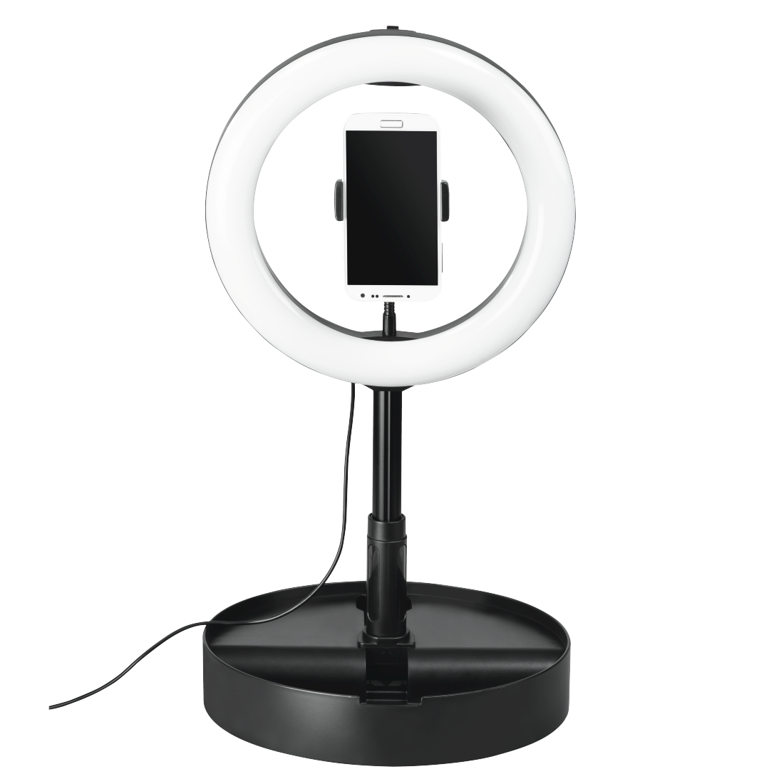 Hama Eclairage annulaire LED SpotLight FoldUp 102 pour smartphone