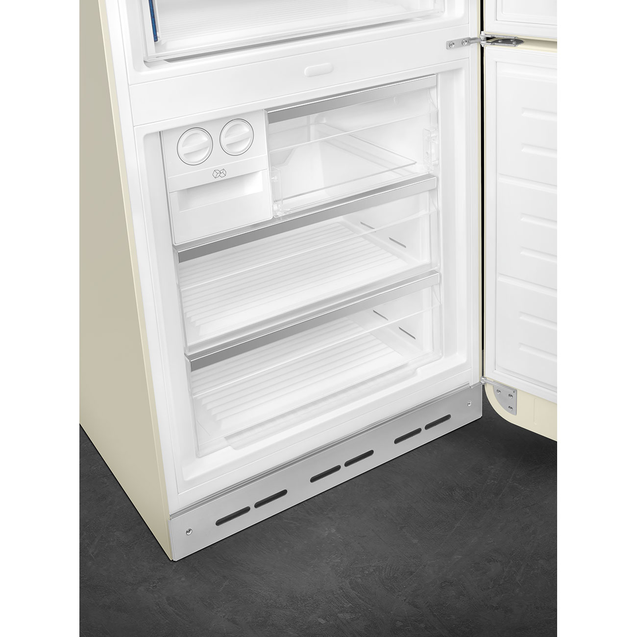 Koelkast Combi SMEG FAB38RCR5 / E / 205x70cm / Crème