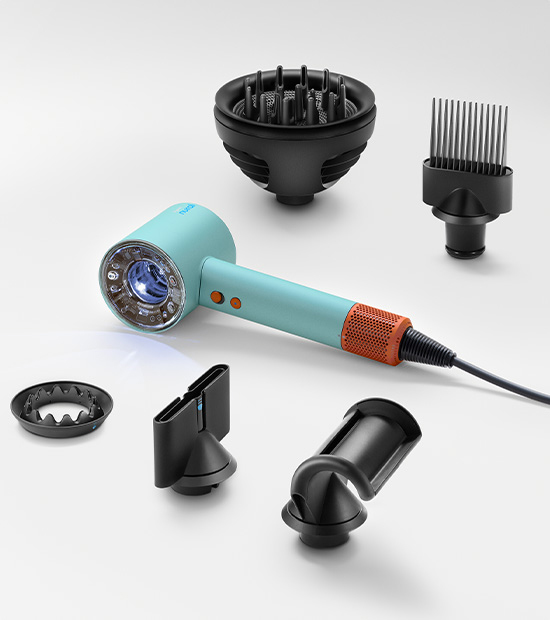 Haardroger DYSON 515276-01 HD07 Supersonic Nural blauw / oranje