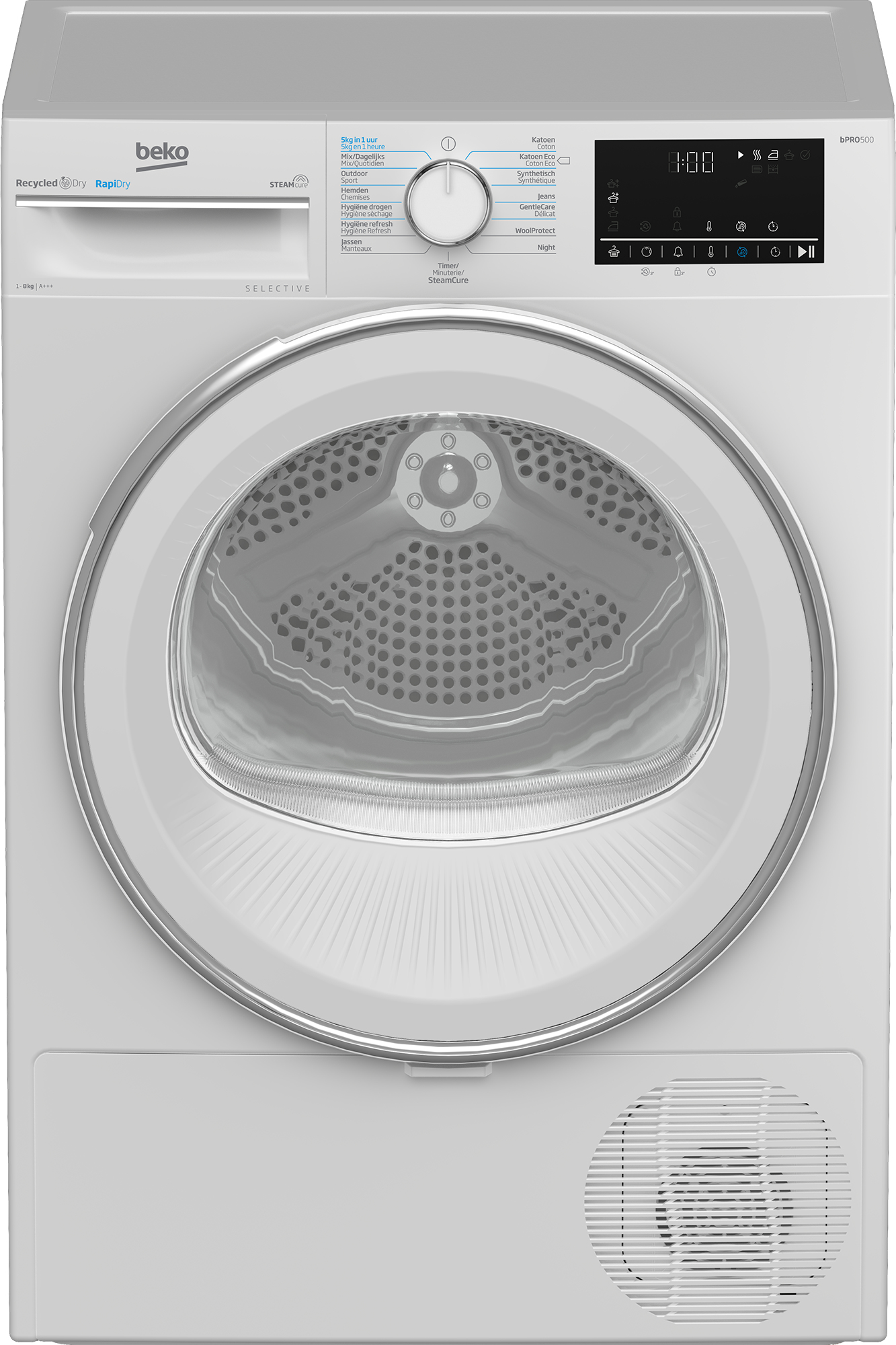 Warmtepompdroogkast Hybride BEKO B5T68247W2 / 8kg / A+++
