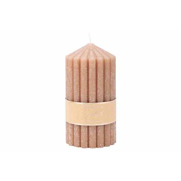 Kaars COSY@HOME 164332 Ribble / camel / 10cm / 40H