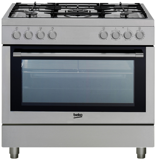 Beko GM 15120 DX PR fornuis Vrijstaand fornuis Gas Gaskookplaat Roestvrijstaal A