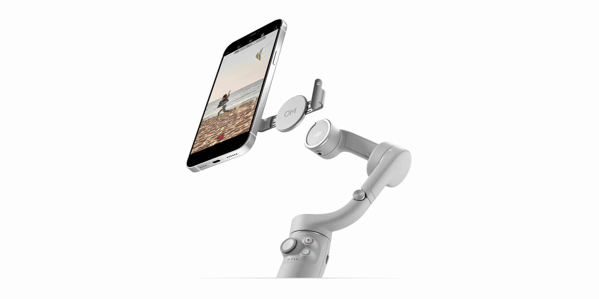 DJI 917690 selfiestick Smartphone Wit