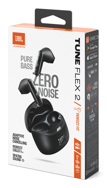 JBL TUNE FLEX 2 TW NC EARBUDS BLACK