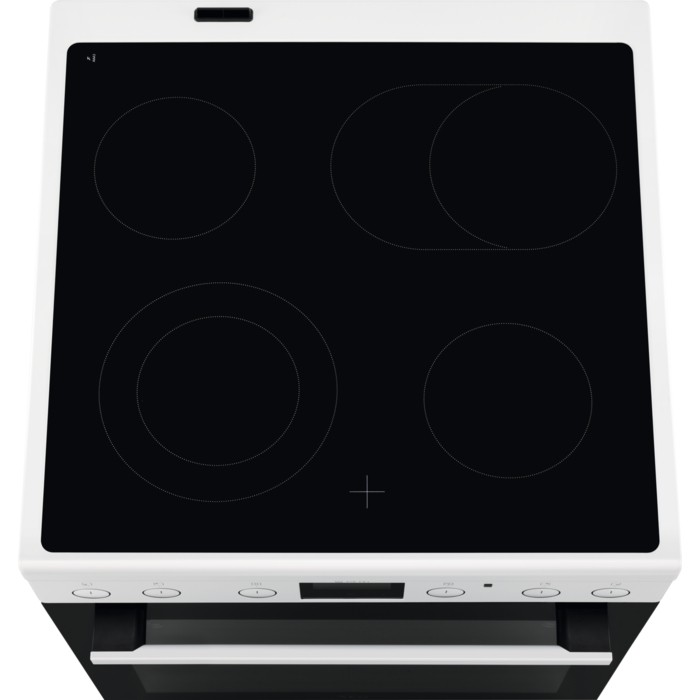 AEG CCB6441BBW Cuisinière Electrique Céramique Noir, Blanc
