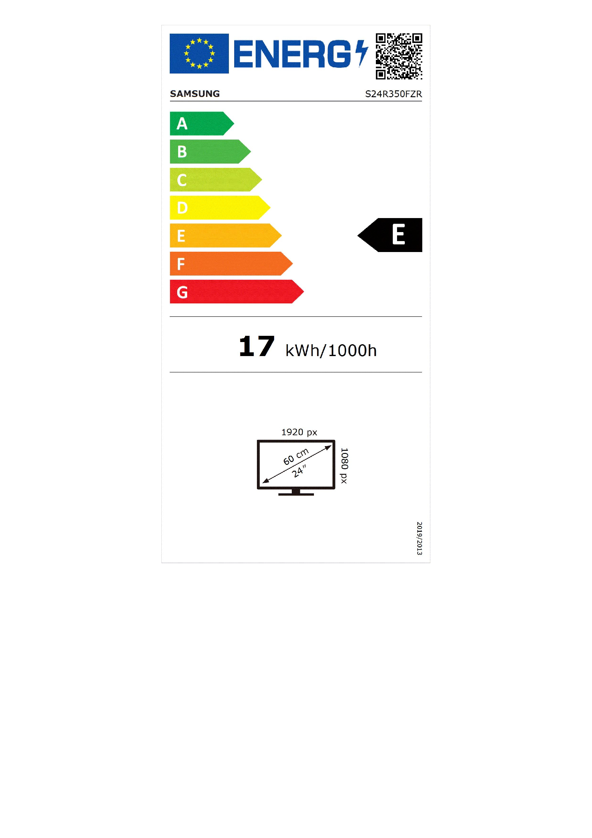 Monitor Samsung LS24R350FZRXEN FHD 16:9 75Hz Silver