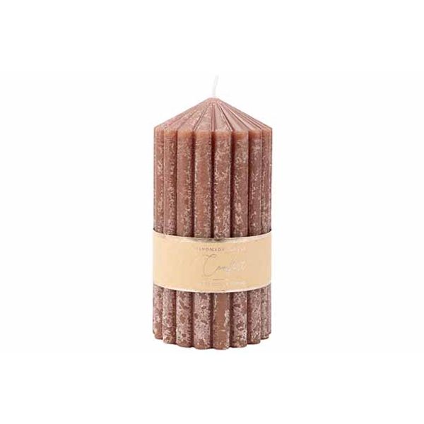 Kaars COSY@HOME 164338 Ribble / bruin / 14cm /60H
