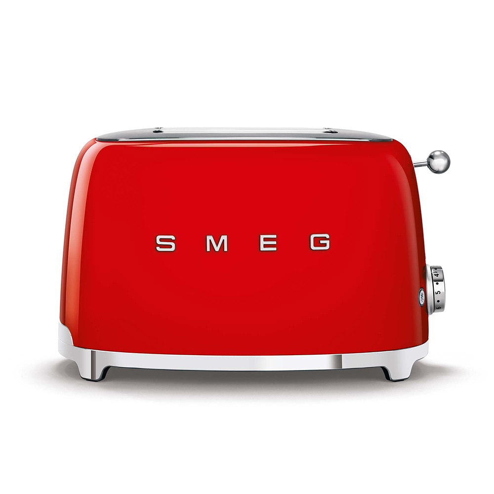 Broodrooster SMEG TSF01RDEU 2 Sleuven 2 Sneden Rood
