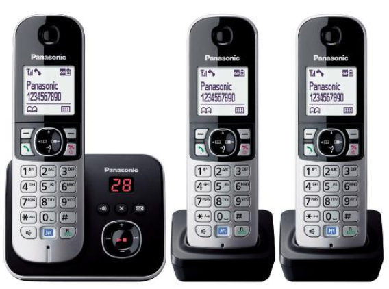 Panasonic KX-TG6823 DECT-telefoon Nummerherkenning Zwart, Zilver