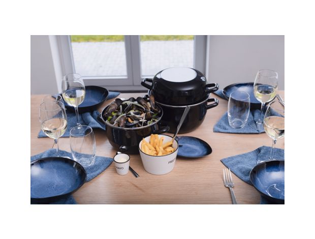 Kookpot COSY&TRENDY Horeca Mosselpot 2kg Zwart
