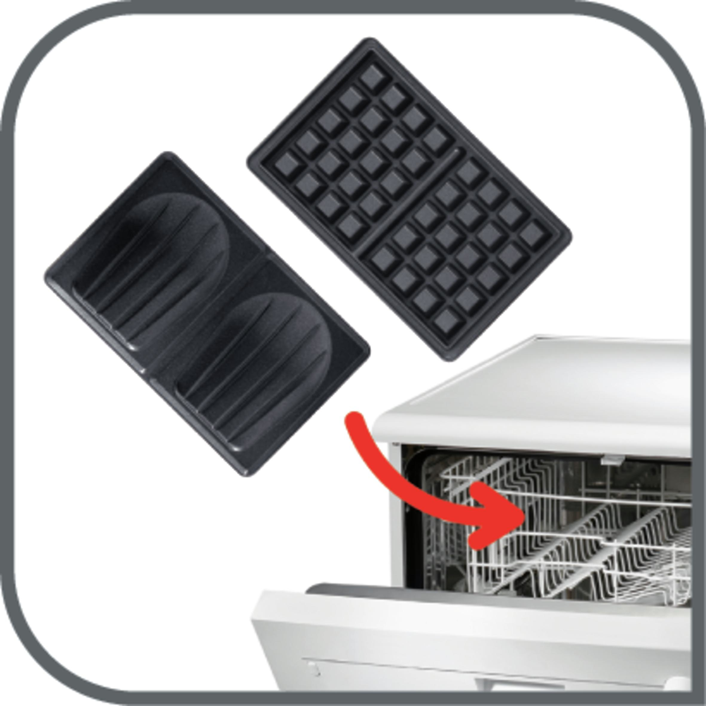 Croque/wafel TEFAL SW341812 Snack Time 700W