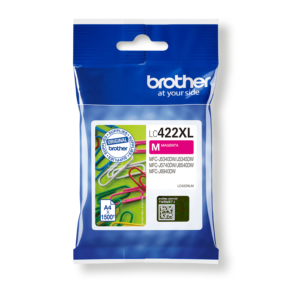 Inktpatroon BROTHER LC-422XLM Magenta