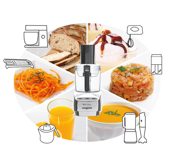 Foodprocessor MAGIMIX 18252EB MiniPlus Zwart