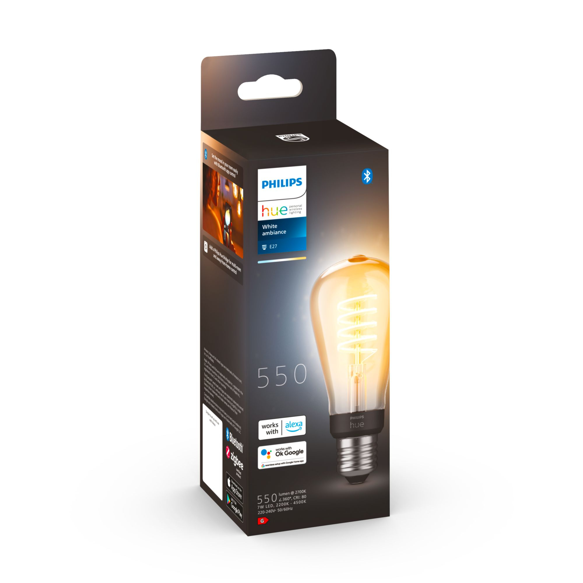 Philips wa 7w fil st64 eur E27