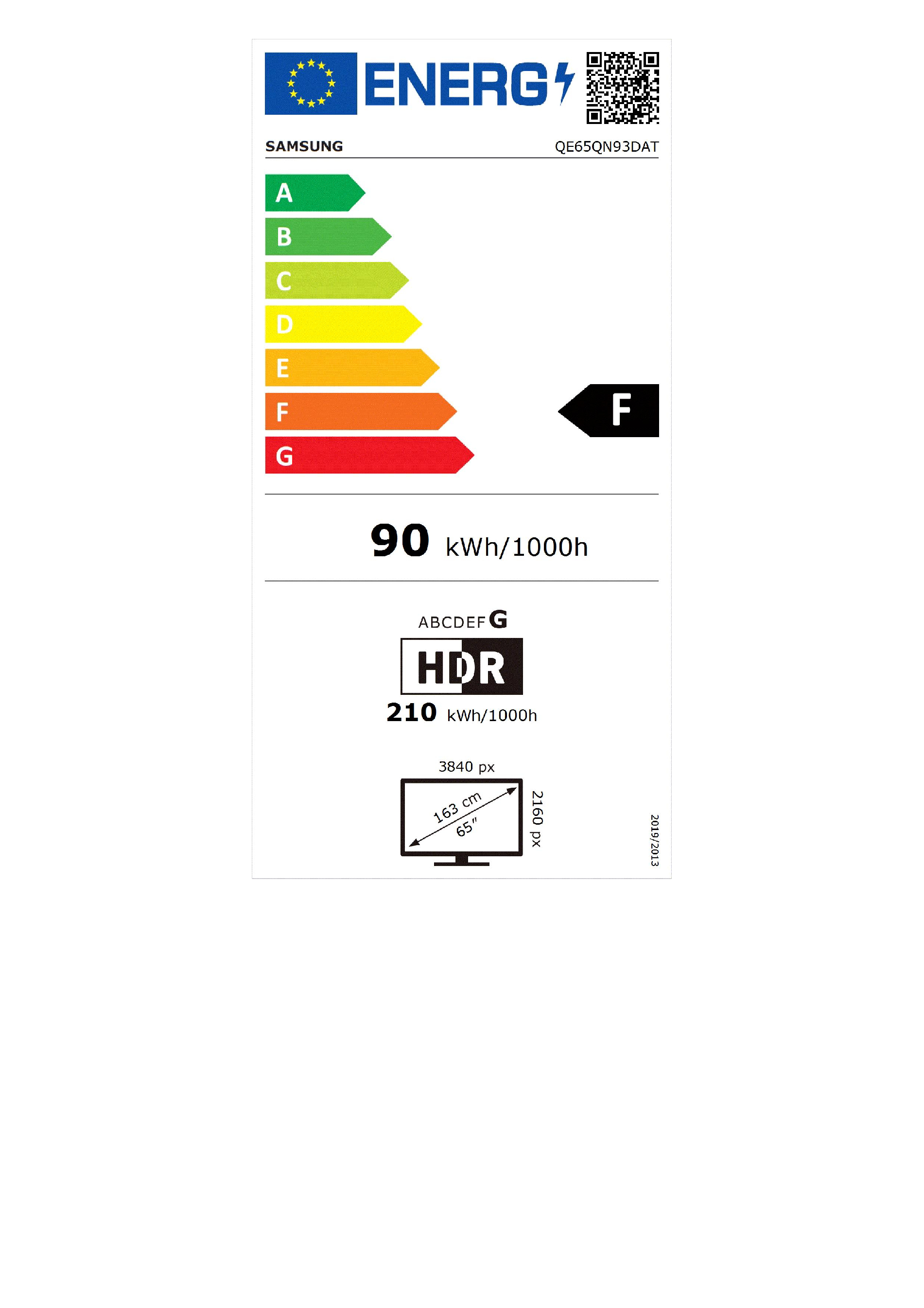 QLED TV SAMSUNG QE65QN93DATXXN