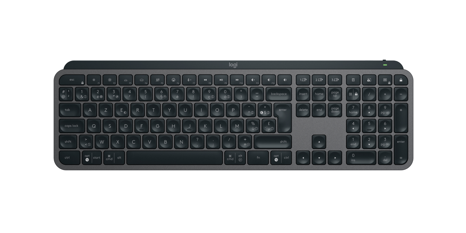 Toetsenbord LOGITECH WIRELESS MX KEYS AZERTY ZWART