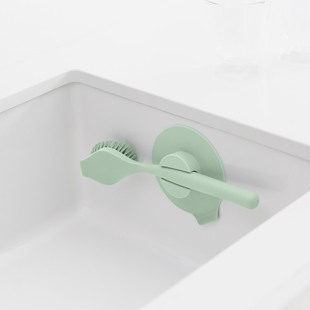 Afwasborstel met zuignap BRABANTIA215780 Sink Side Jade Gre