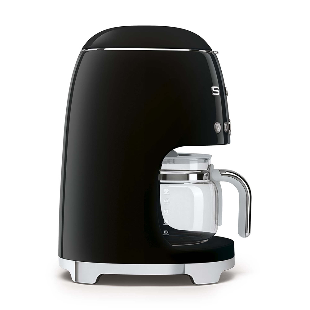 Smeg cafetiere noir DCF02BLEU